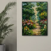 Botanical Garden Framed Canvas Wall Art