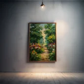 Botanical Garden Framed Canvas Wall Art