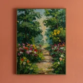 Botanical Garden Framed Canvas Wall Art