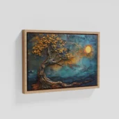 Tree Of Life Painting Framed Canvas Wall Art