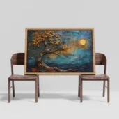 Tree Of Life Painting Framed Canvas Wall Art