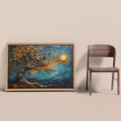 Tree Of Life Painting Framed Canvas Wall Art