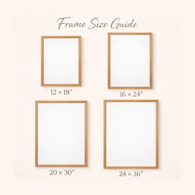 frame-size-guide for wall art