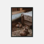 Rabbits in the Barn, Poster, Wall Art