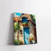 Framed A Quiet Village Morning paint by numbers peaceful village wall art