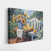 Framed A Taste of Summer Light paint by numbers summer wall art