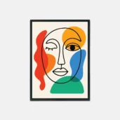 Abstract-Cubist-Face-Poster