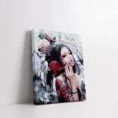 Framed Asian Beauty paint by numbers wall art home decor