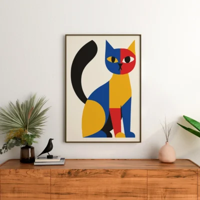 playful-minimalist-cat-wall-art