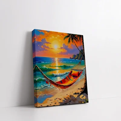 Framed Between Waves and Dreams paint by numbers coastal dream wall art