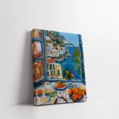 Framed Breakfast by the Window paint by numbers cozy interior wall art