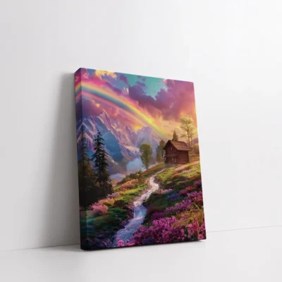 Framed Colors of a New Dawn paint by numbers sunrise wall art