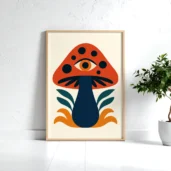 mushroom-cosmic-poster-modern-decor
