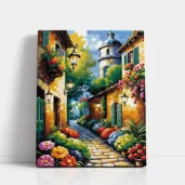 Evening in Bloom paint by numbers for adults DIY painting kit