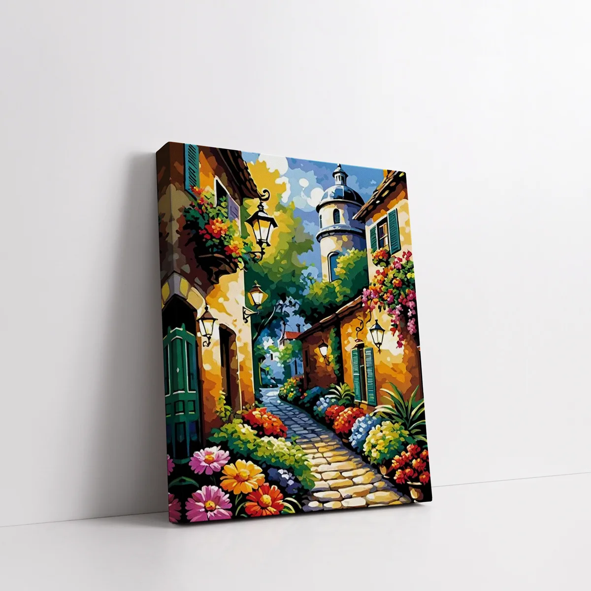 Evening-in-Bloom-2 Framed Evening in Bloom paint by numbers floral evening wall art