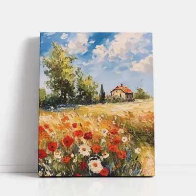 Fields of Quiet Joy paint by numbers for adults DIY painting kit