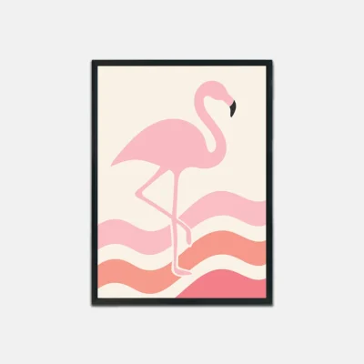 flamingo-breeze-minimalist-wall-art
