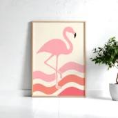 modern-flamingo-poster-home-decor