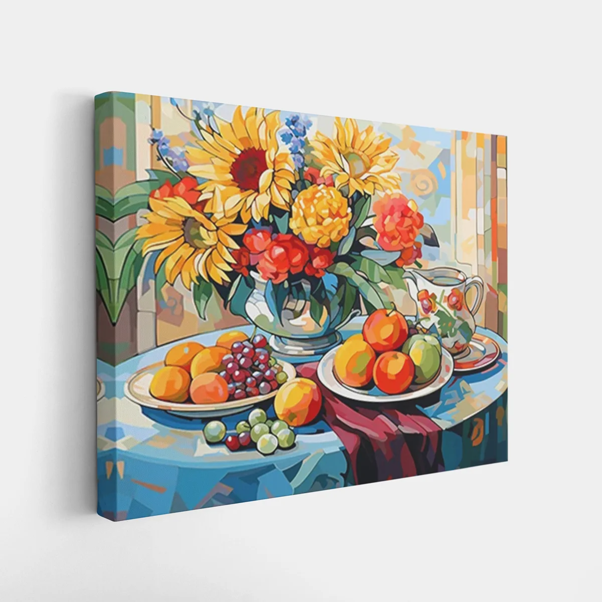 Fruit-&-Flowers-in-Harmony-2 Framed Fruit & Flowers in Harmony paint by numbers still life wall art