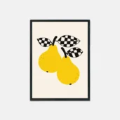 golden-pears-minimalist-wall-art