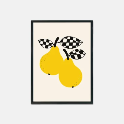 golden-pears-minimalist-wall-art