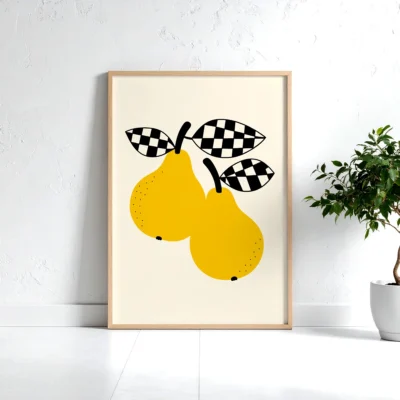 pear-fruit-poster-modern-home-decor