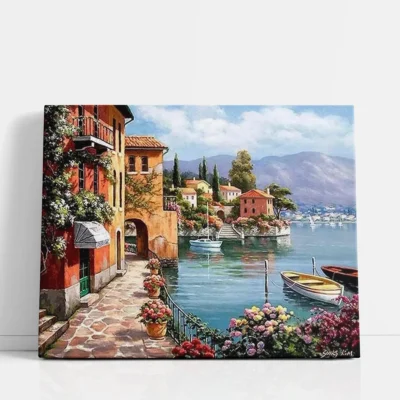 Harbor of Quiet Dreams paint by numbers for adults DIY painting kit