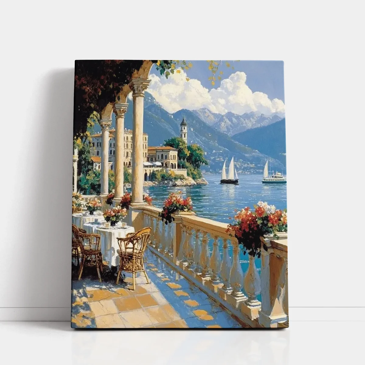 La-Dolce-Vita-by-the-Lake-1 La Dolce Vita by the Lake paint by numbers for adults DIY painting kit