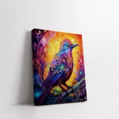 Framed Magical Bird Illustration paint by numbers fantasy bird wall art