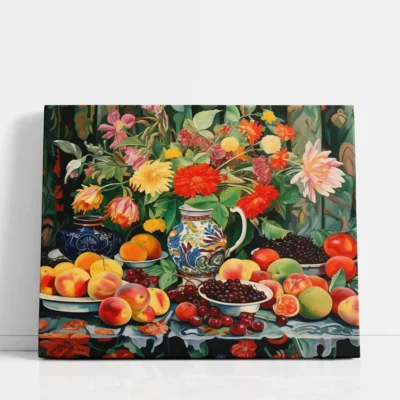 Nature's Painted Feast paint by numbers for adults DIY painting kit