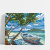 Palm Cove Escape paint by numbers for adults DIY painting kit