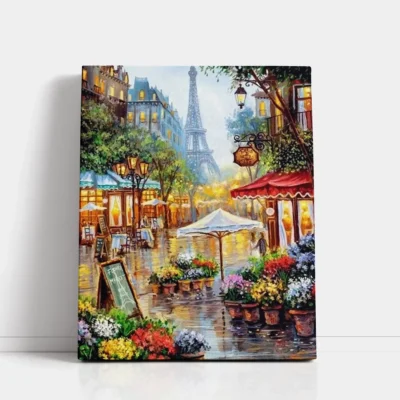 Paris After the Rain paint by numbers for adults DIY painting kit