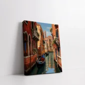 Framed Quiet Waters of Venice paint by numbers Venetian canal wall art