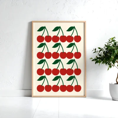 cherry-poster-modern-home-decor