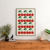 kitchen-wall-art-cherries-poster