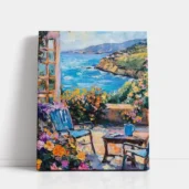 Terrace of Tranquility paint by numbers for adults DIY painting kit