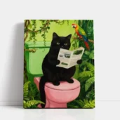 The Daily Meowspaper paint by numbers for adults DIY painting kit