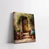 Framed The Secret Garden Door paint by numbers garden doorway wall art