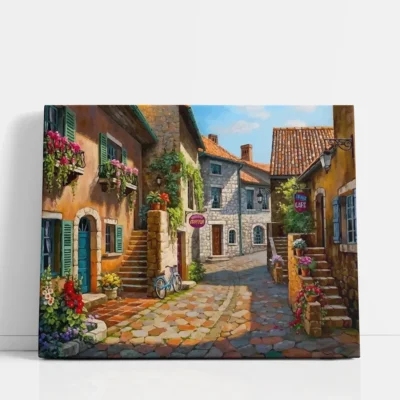 Timeless Stone Alley paint by numbers for adults DIY painting kit