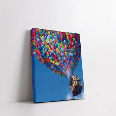 Framed Up House Balloons paint by numbers wall art home decor