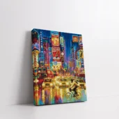 Framed Urban Street Scene paint by numbers modern city wall art