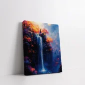 Framed Whispers of Water Fall paint by numbers waterfall wall art