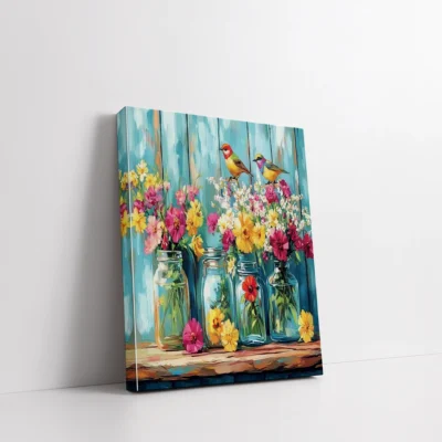 Birds & Wildflowers Paint By Numbers For Adults