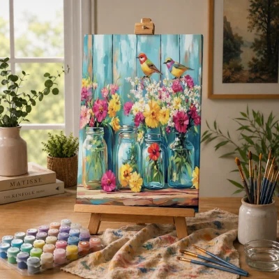 Birds & Wildflowers Paint By Numbers For Adults