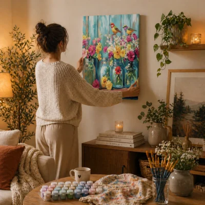 Birds & Wildflowers Paint By Numbers For Adults