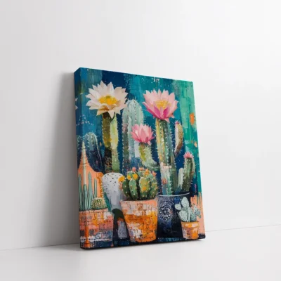 Blooming Cactus Paint By Numbers For Adults