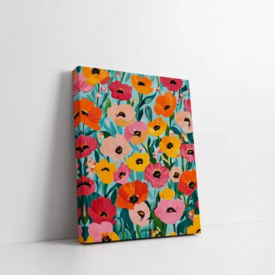 Bright floral pattern Paint By Numbers For Adults