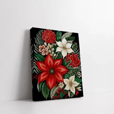 Holiday Floral Charm Paint By Numbers For Adults