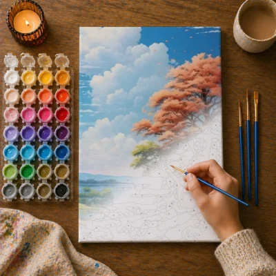 Lakeside Bloom Trail Paint By Numbers For Adults