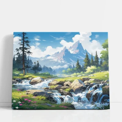Mountain Stream Trail Paint By Numbers For Adults